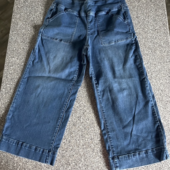 Capri wide leg blue jeans - Picture 1 of 1